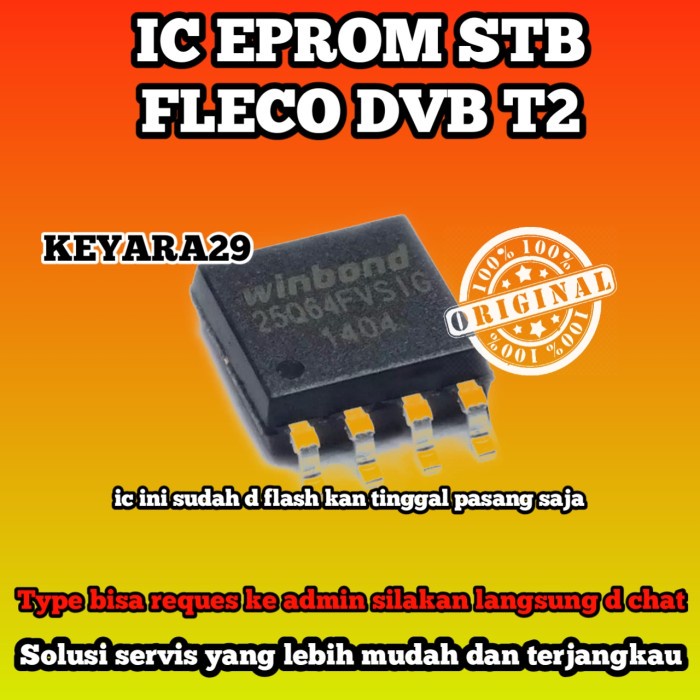ic eprom stb fleco dvb t2 siap pakai