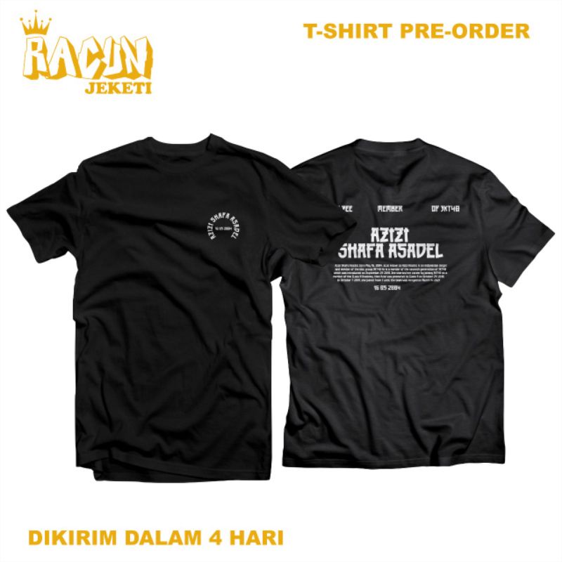 T-SHIRT ZEE JKT48 | T-SHIRT CUSTOM FJKT48 ZEE