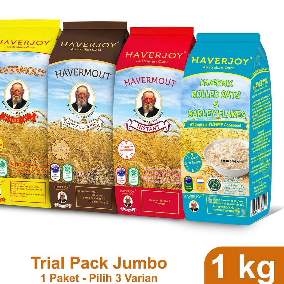 

✲ Haverjoy Trial Pack Jumbo All Varian 1kg ♩