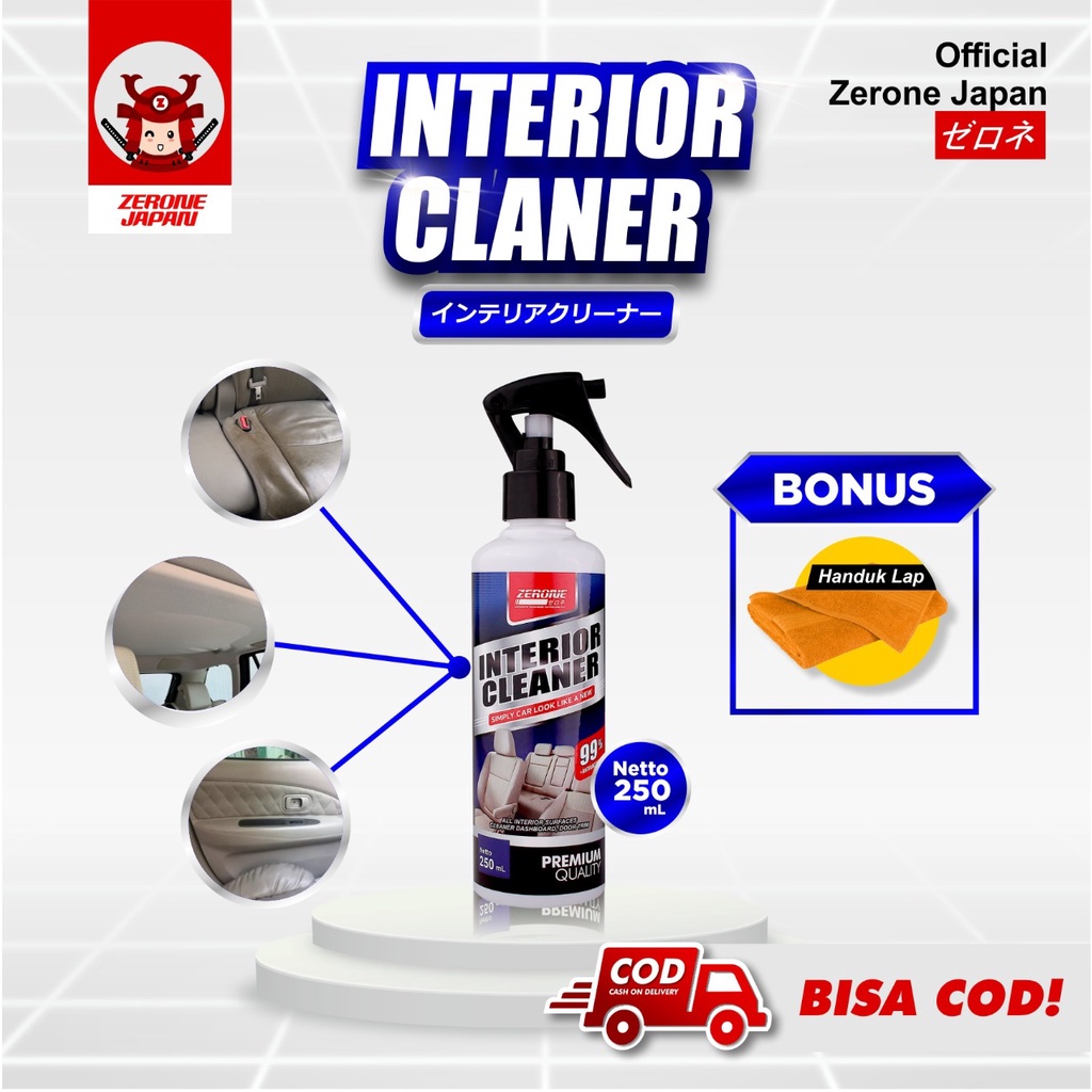 Pembersih Interior Mobil / Zerone Interior Cleaner Pembersih Serbaguna 250ml