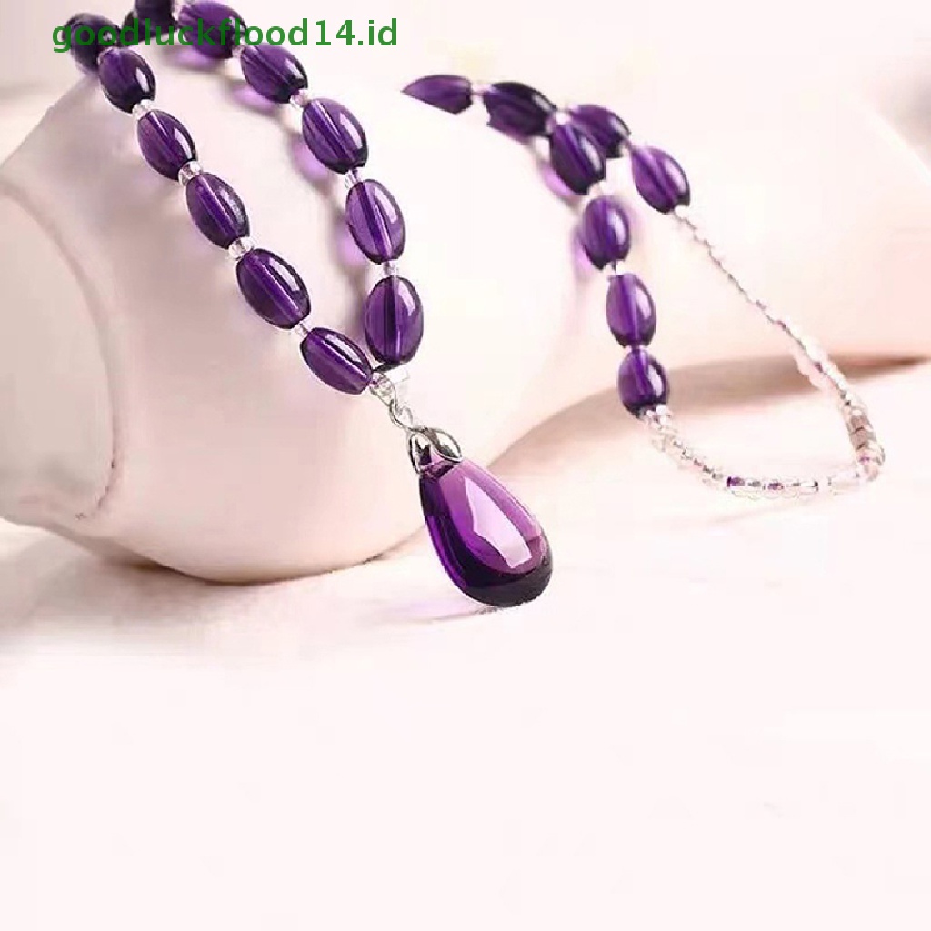 [GOOGFOUR] Kalung Amethyst Gelang Kristal Kerajinan Crystal Decorativas Perhiasan Batu Mentah [TOP]