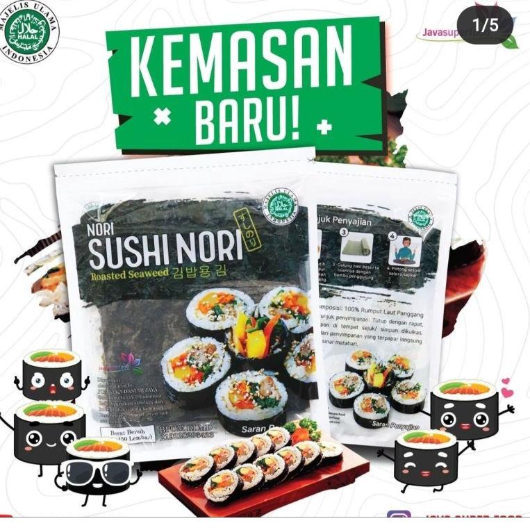 

Model Baru ★★ NORI SHEET/ SUSHI NORI LEMBAR GOLD HALAL 20 LEMBAR •