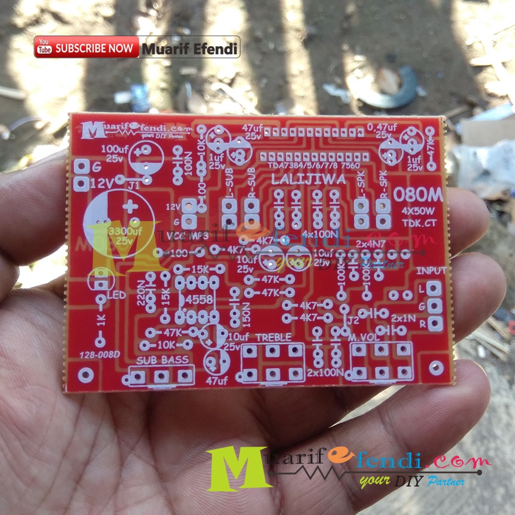 PCB Power Amplifier SOUNDTONE TDA7388 200W 4x50w DC 12v NON CT