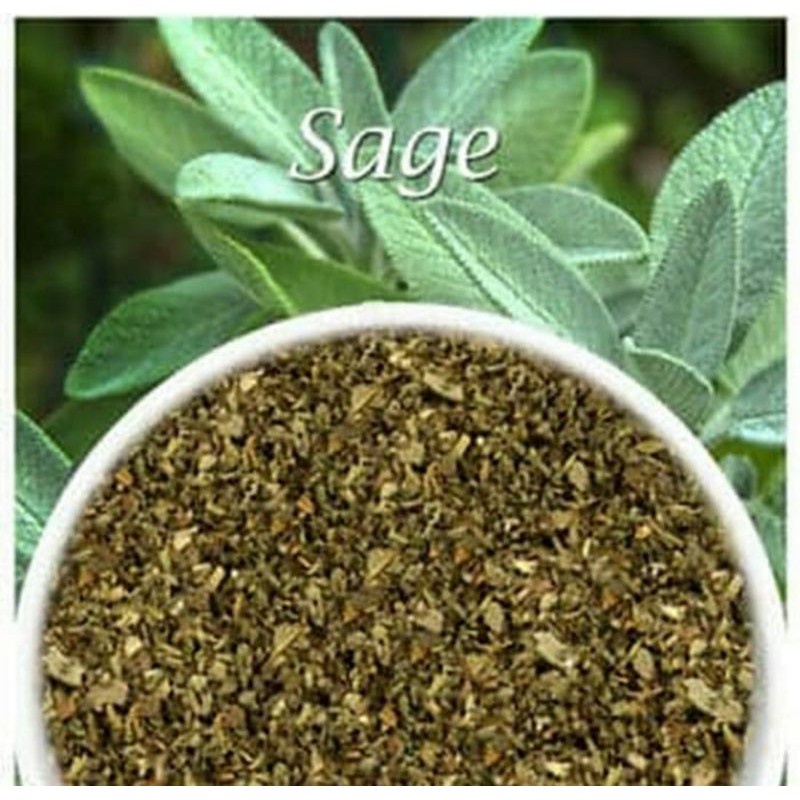 

SAGE DRIED REPEACK 50GR/Dried Sage Leaves 50 gram / Daun Sage Kering / Dry Sage