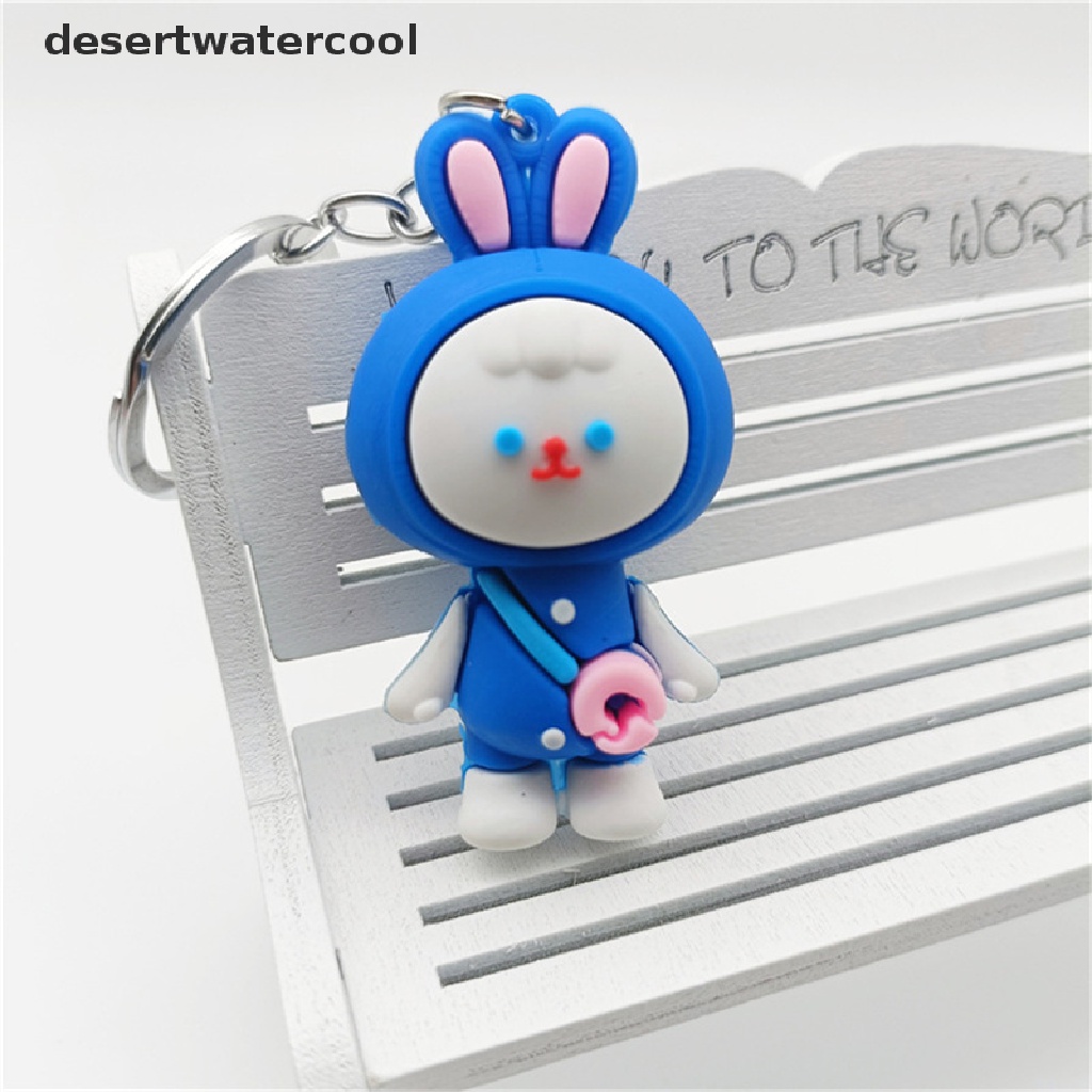Deid Tahun Baru Kartun Kelinci Gantungan Kunci Fashion Tas Liontin Kecil Gadis Lucu Gantungan Kunci Mobil Pasangan Hadiah Martijn