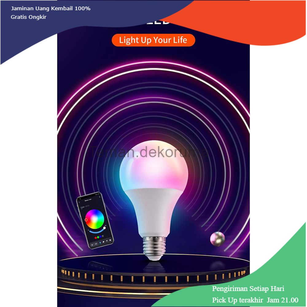 TD - LMP TUYA Lampu Bohlam RGB Smart Bulb Bluetooth Control E27 10 W - TY-10W