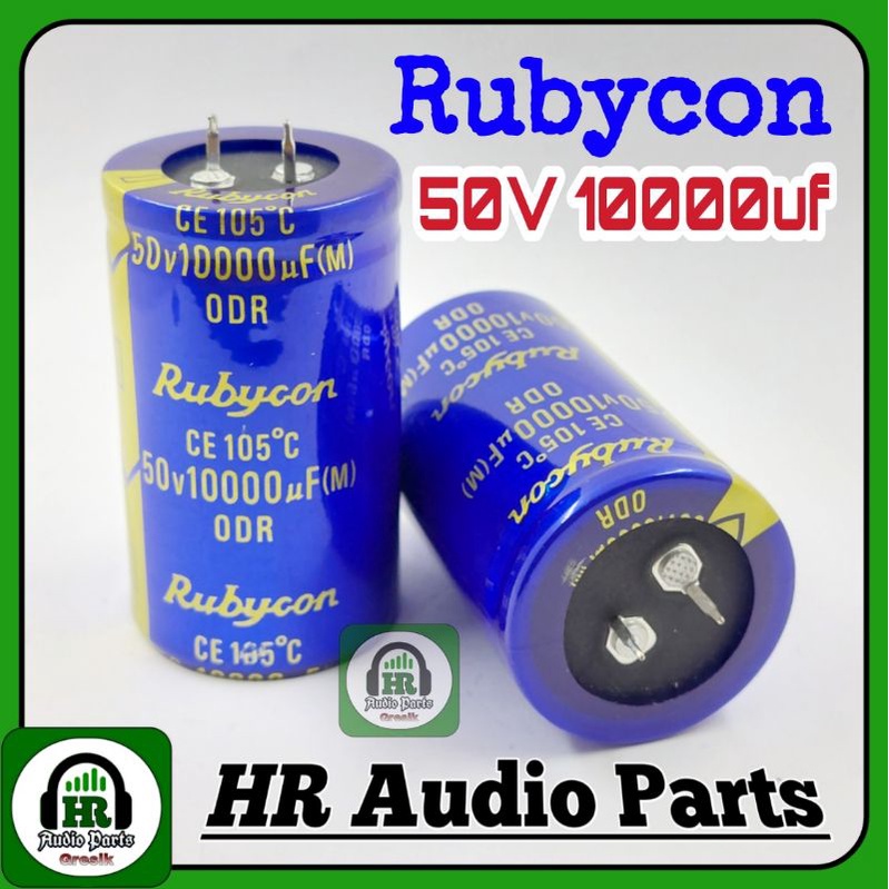 Elco 10000uf 50V RUBYCON Kapasitor rubycon for Audio Amplifier