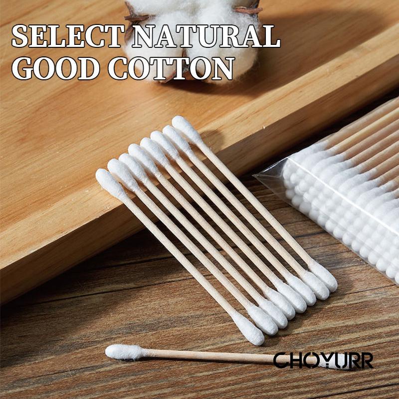 【COD】100 Pcs Cotton Buds Bambu / Cotton Swab Bamboo / Cotton SWab Double Headed Cotton Swab Bongkar Kapas Murah-CH