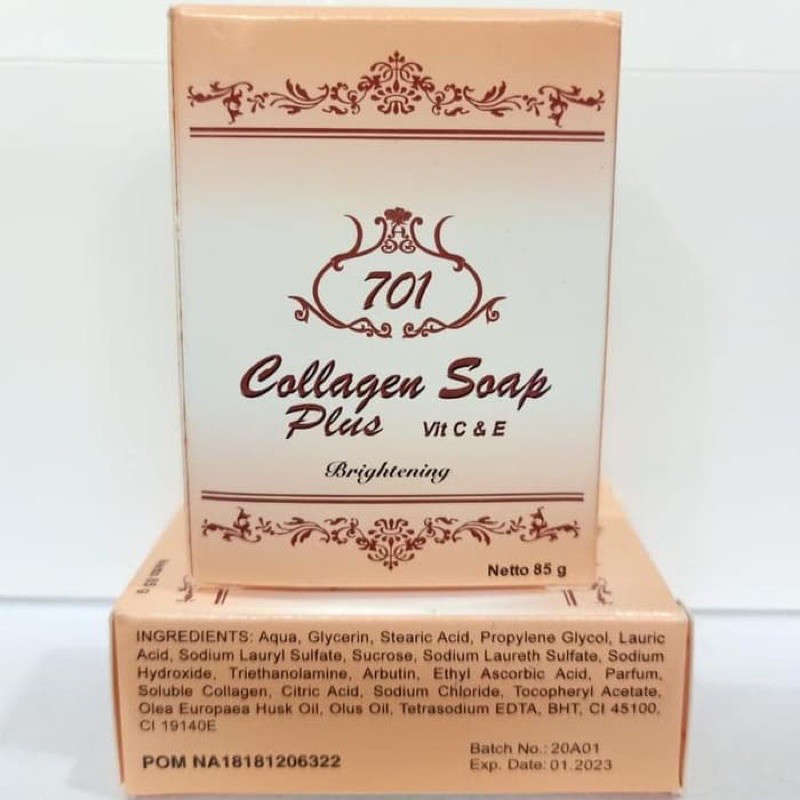 Sabun Collagen  60gr Original Bpom | Wajah Lembut &amp; Bersih