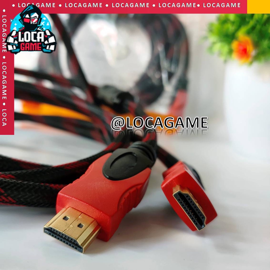 KABEL HDMI SERAT JARING 1,5M | 3M | 5M KABEL HDMI TO TV 1080p HIGH SPEED