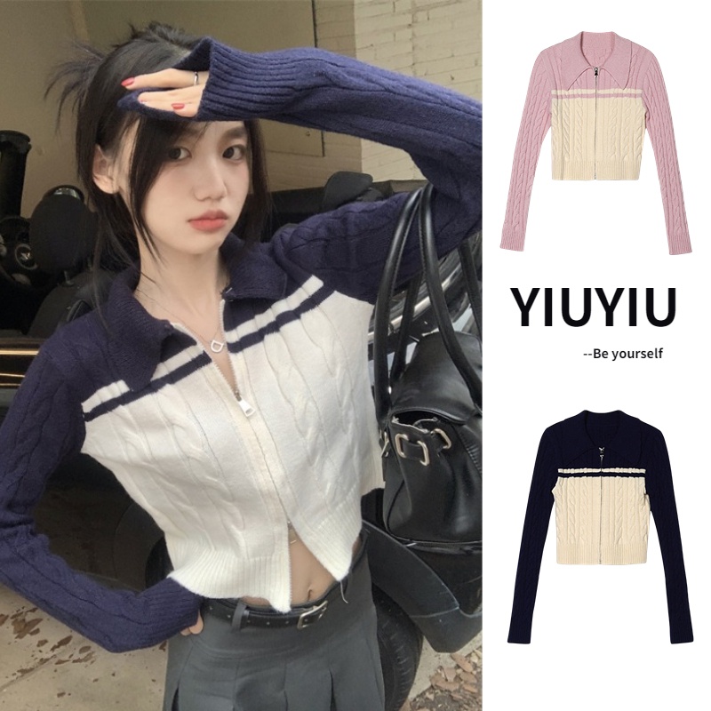 Jual Yiu Yiu Rajut Cardigan Rajut Premium Korea Atasan Wanita Lengan