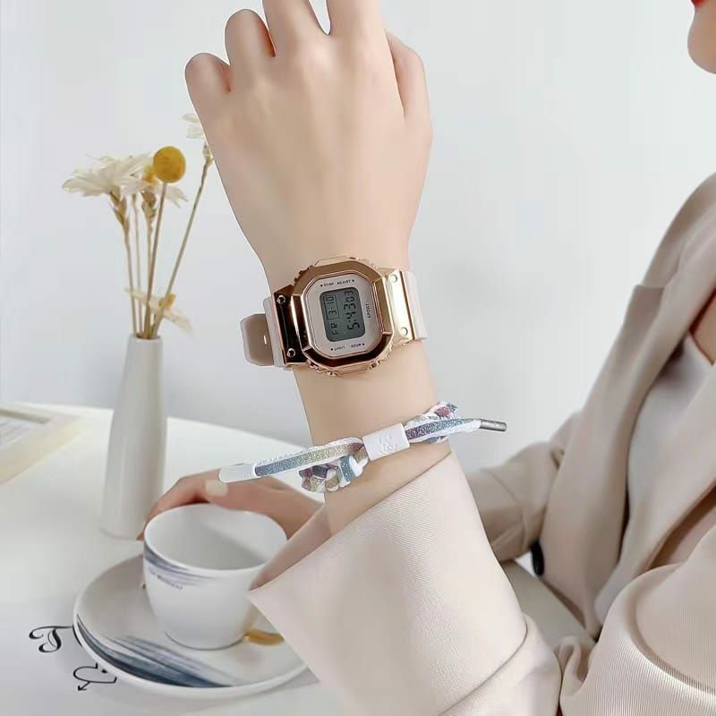 Jam Tangan Kasual Digital Sporty Pria Wanita Visual Limited Edition Bisa COD