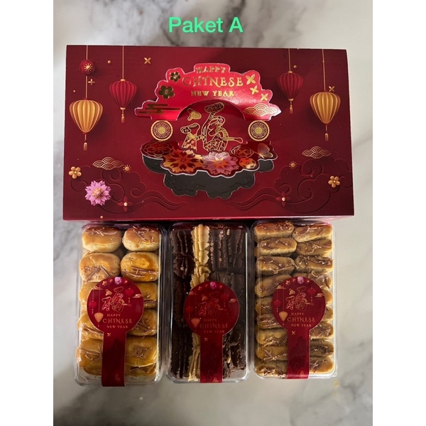 

hampers imlek kue kering premium enak