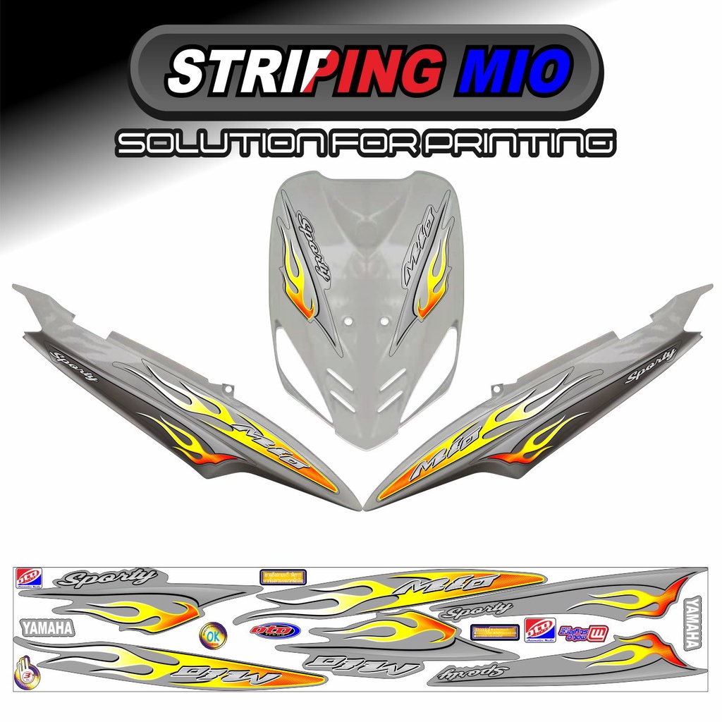 STRIPING MIO SPORTY / MIO SMILE MOTIF API