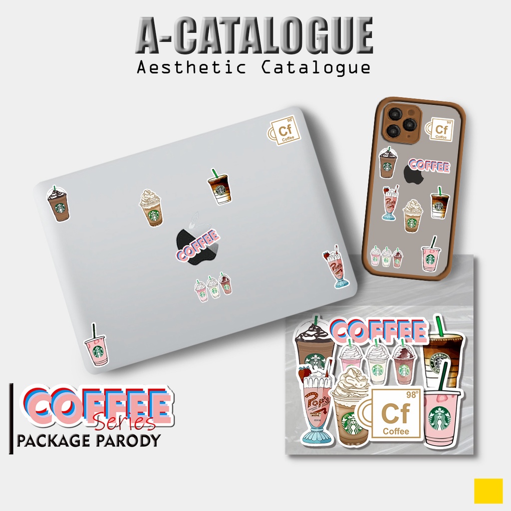 

Sticker Waterprooft Aesthetic Catalogue Acatalogue Bujo Craft Coffee Series || COFFEE 4s