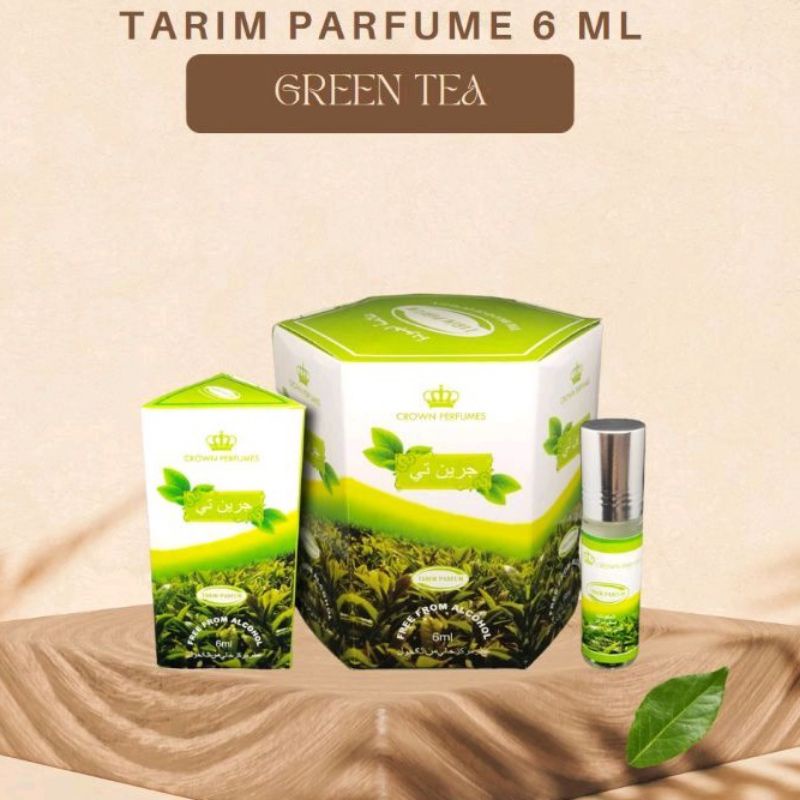 Parfum GREEN TEA Roll on 6ml non alkohol - TARIM Parfum Green tea