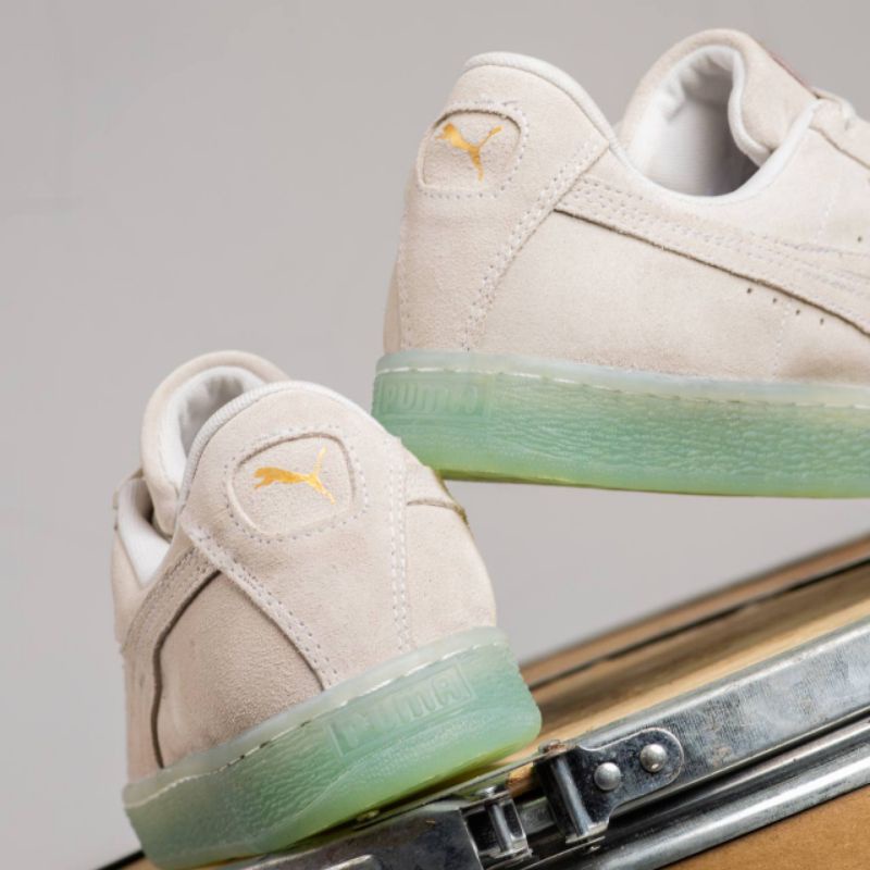 Sepatu Pm Suede Cream Sol Clear Original OEM Sneakers Pria