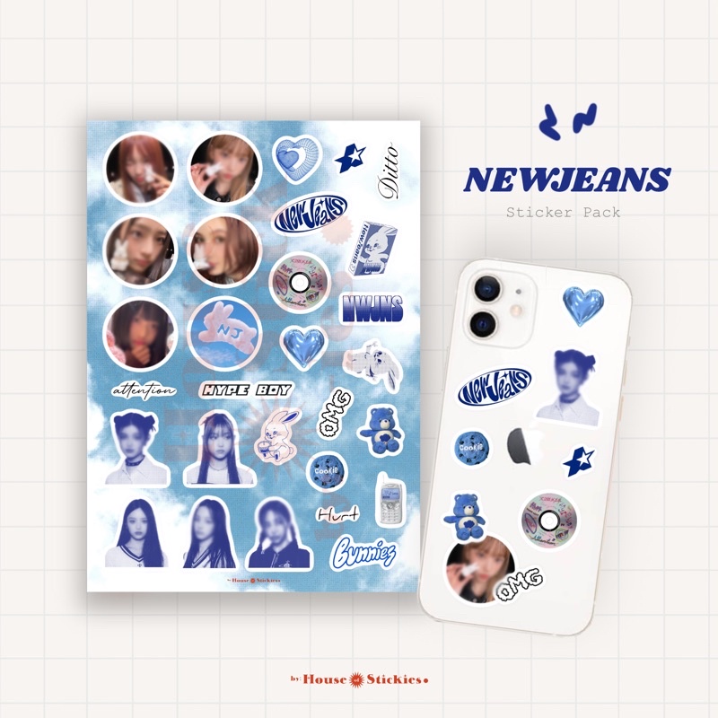 NewJeans Unofficial Sticker Pack Fanmade NWJNS