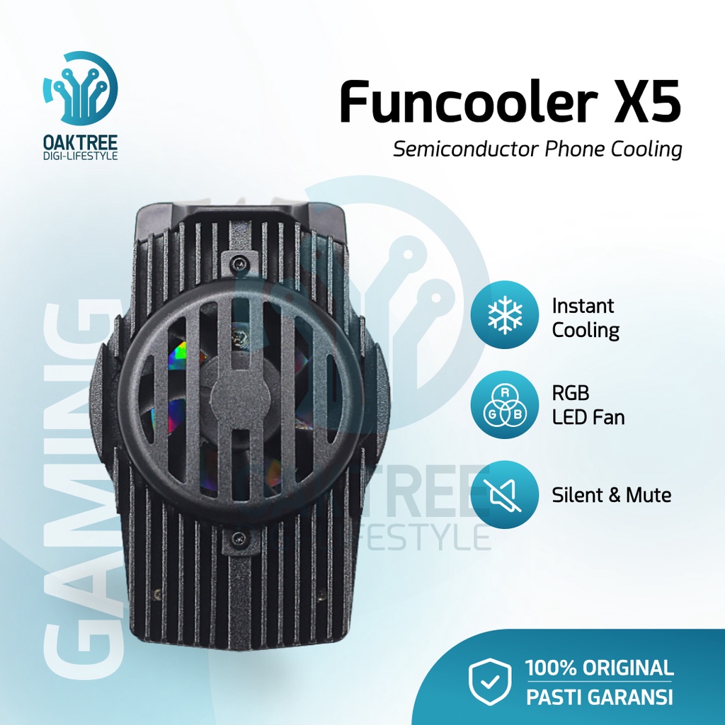 Funcooler X5 Fan Cooler Radiator Pendingin HP Cooling Fan gaming