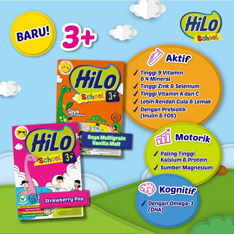 

HILO SCHOOL 3+ Vanilla Malt strawberry pop 400 gram