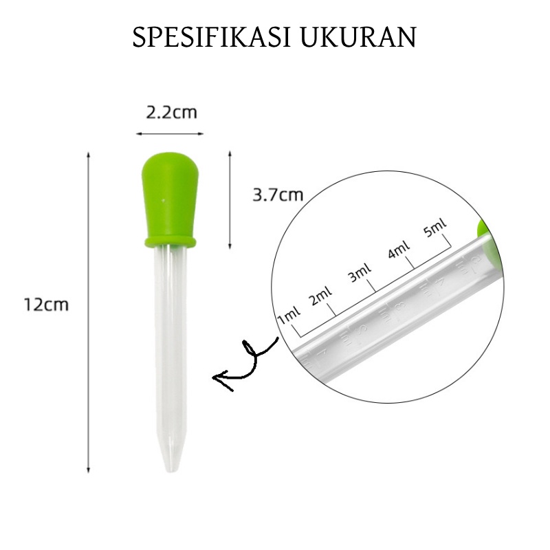 [EIKE] PIPET TETES OBAT ANAK UKURAN 5ML / ALAT DROP OBAT / ALAT MINUM OBAT ANAK / ALAT TETES OBAT FOOD GRADE