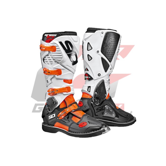 SEPATU SIDI CROSSFIRE 3 MX - ORANGE FLUO BLACK RED