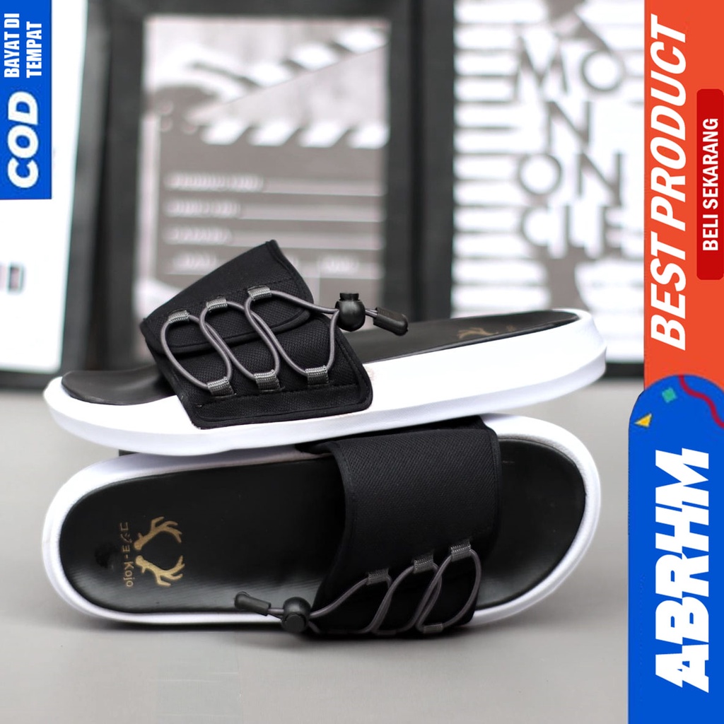 Sandal Slide Pria Sendal Selop Distro Original Abrhm Franky