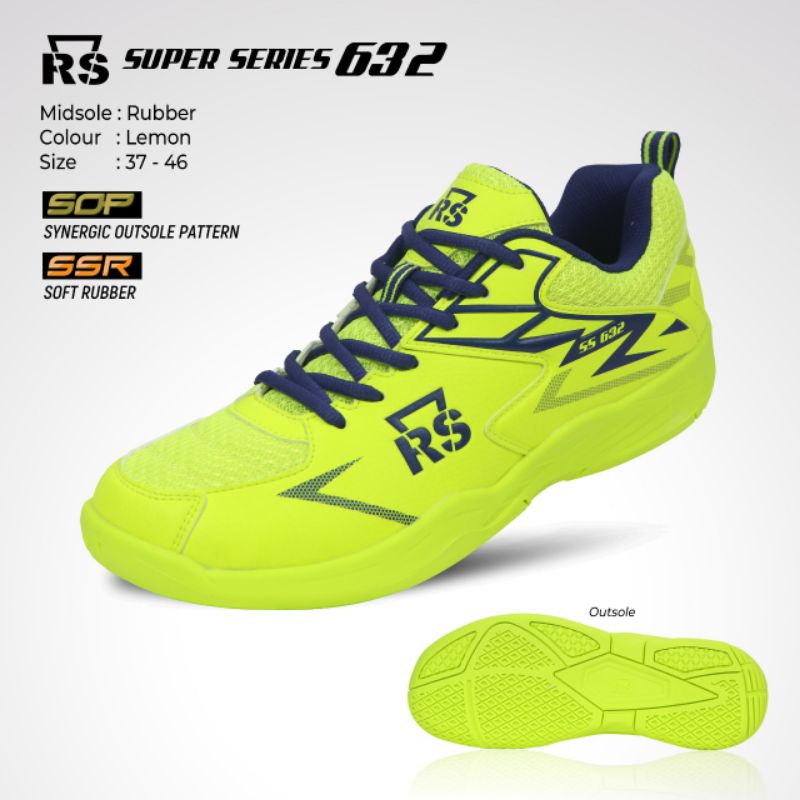 Jual Sepatu Badminton RS Super Series 632 Sepatu Bulutangkis Original ...