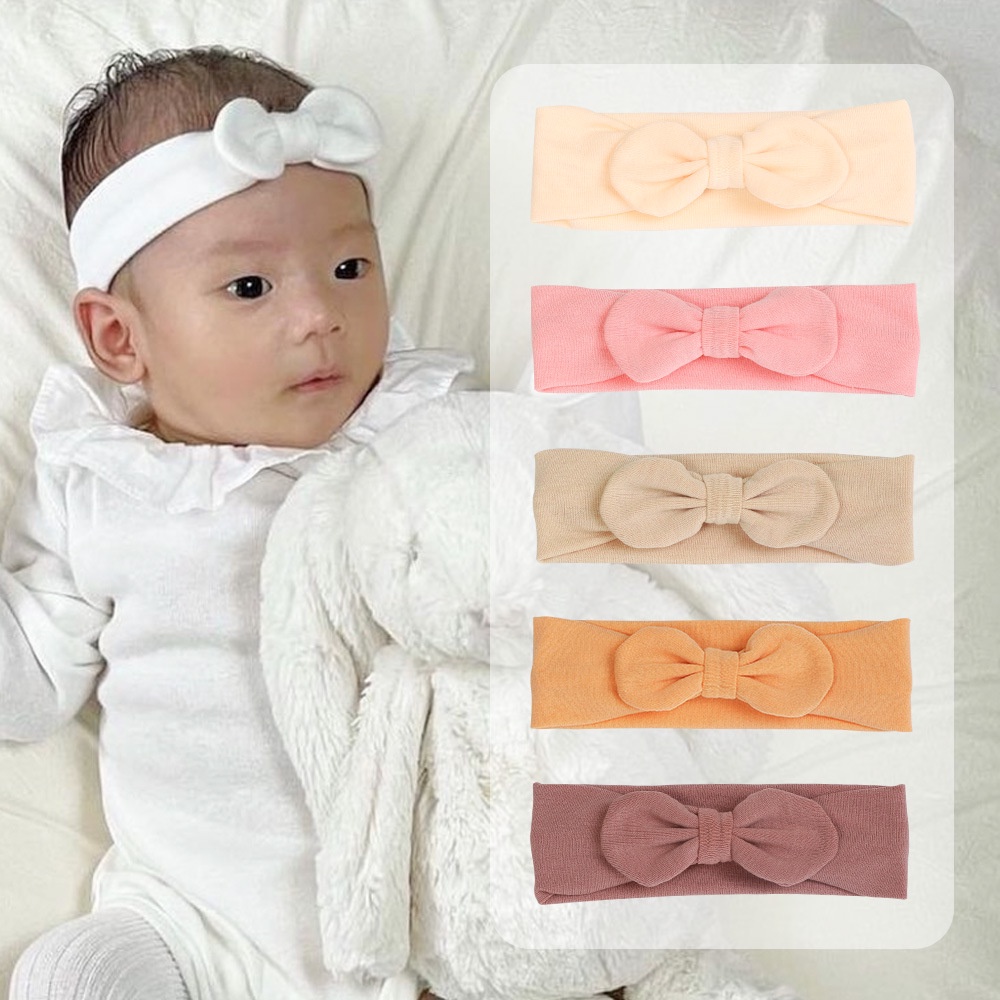 BANDANA KAIN BAYI POLOS SOFT LEMBUT BANDO BENDO COTTON KATUN ANAK BALITA  WARNA WARNI COLORFUL PASTEL CERAH CUTE COTTON HEADBAND HAIRBAND AKSESORIS RAMBUT BABY TODDLER GIRL RIBBON PITA BOWKNOT BOW KNOT CROSS KNOTTED KOREA KOREAN STYLE