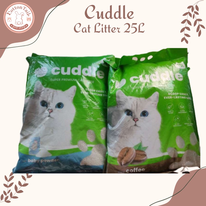 Pasir Kucing  Wangi Cuddle 25L Pasir Kucing Wangi &amp; Gumpal 25L (OJOL) - Kopi