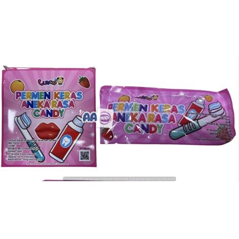 

PERMEN KERAS ANEKA RASA JERUK DAN STROBERI PASTA GIGI LUVMI ISI 30 X 10GR