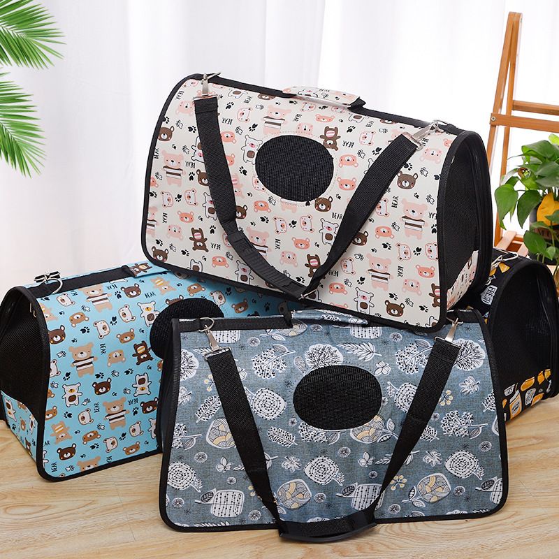 Oxford Travel Bag Tas Kucing Multifungsi Portabel Pet Carrier Cargo Tas Gendong