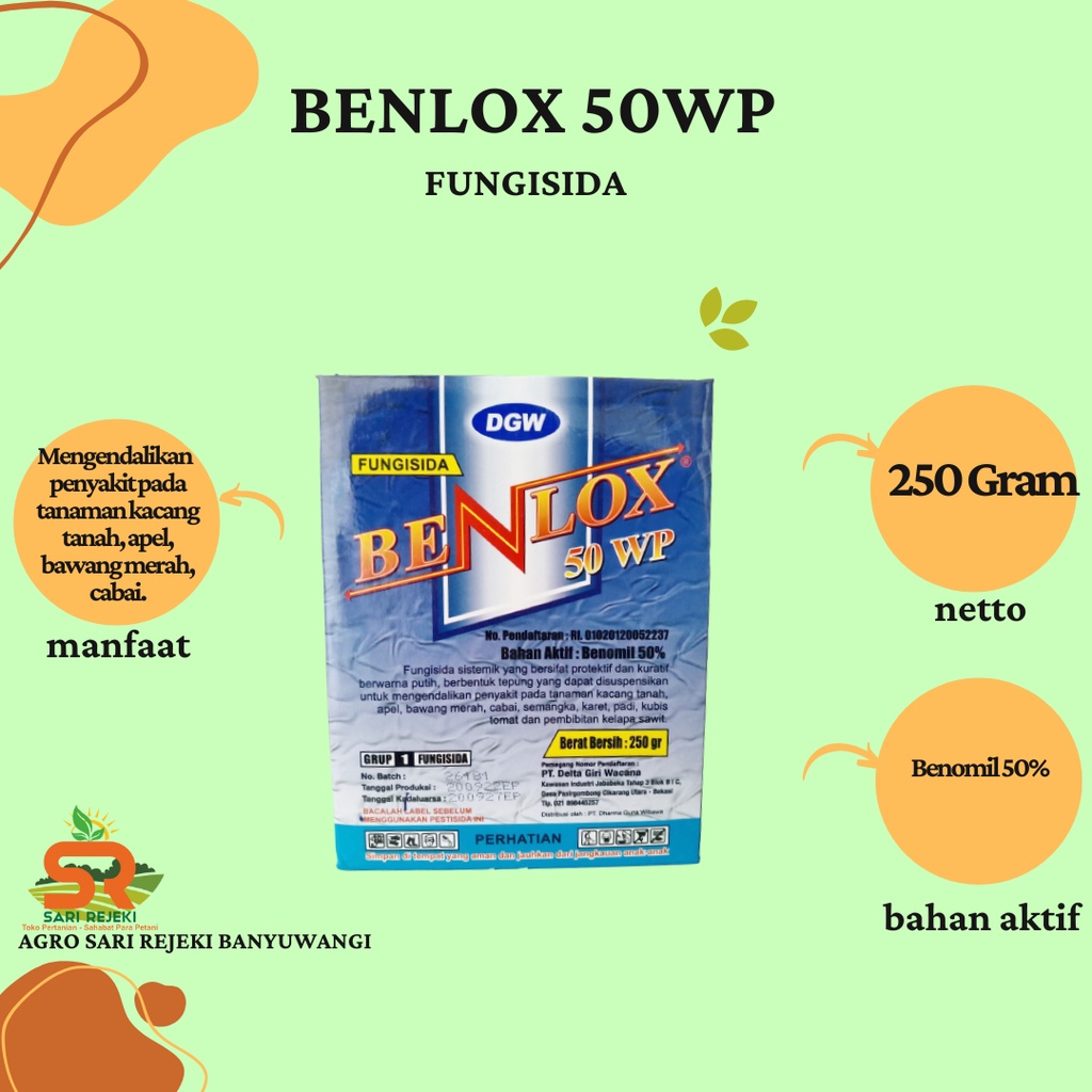 BENLOX 50WP 250GRAM FUNGISIDA