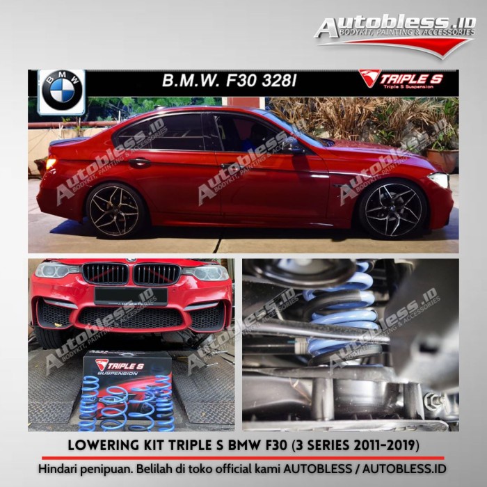 Per Lowering Kit Triple S BMW F30 not Tein Eibach