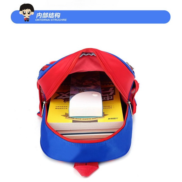 Tas Anak TK Paud TPA RA Raudhatul athfal Ransel punggung Taman Kanak-Kanak laki-laki superhero motif 3D usia dini Balita 1-6 tahun