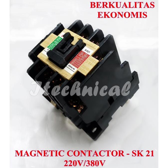 MAGNETIC CONTACTOR SK-21 220V 380V / AC KONTAKTOR SK 21 220VAC 380 VAC