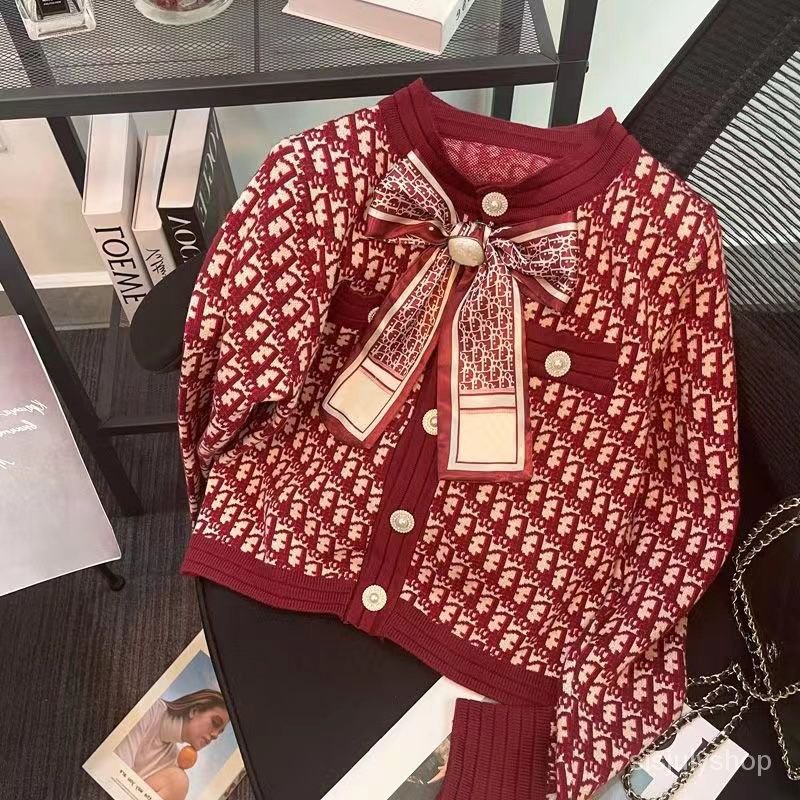 #Sisjuly# Pakaian rajut kasual wanita jaket jumper fashion niche baru
