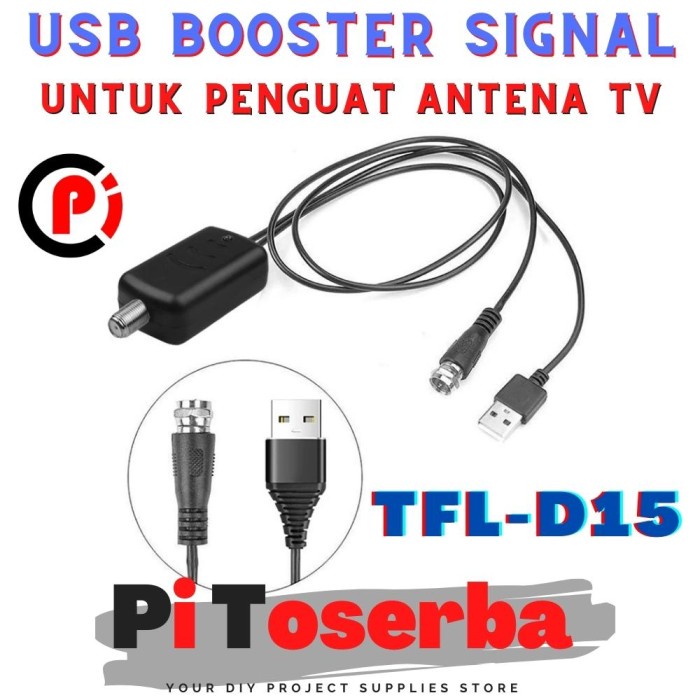 USB Penguat Sinyal Antena TV Amplifier Signal Booster DVB-T2 TFL-D15