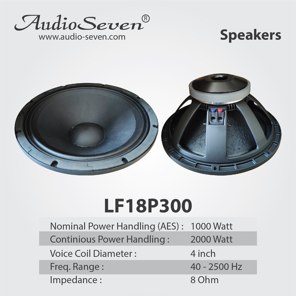 Speaker Audio Seven 18 Inch LF 18 P300 ORIGINAL