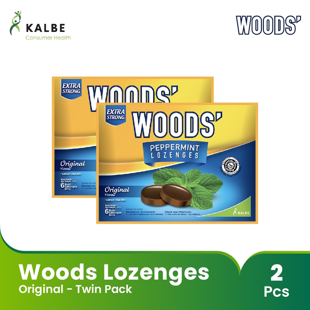 Woods Lozenges - Twin Pack - Permen Pelega Tengorokan