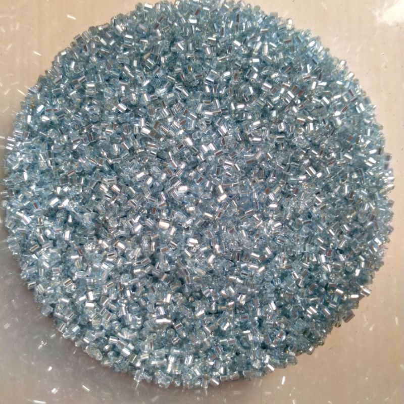 Mote Manik Payet Bambu Patah / Bambu Pendek Semi Jepang KING - SILVER BLUE