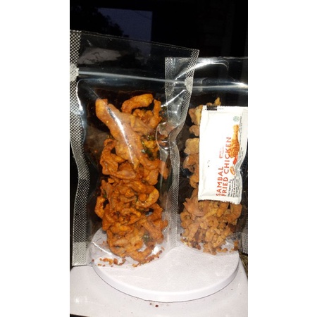 

kripik Usus original dan pedas daun jeruk