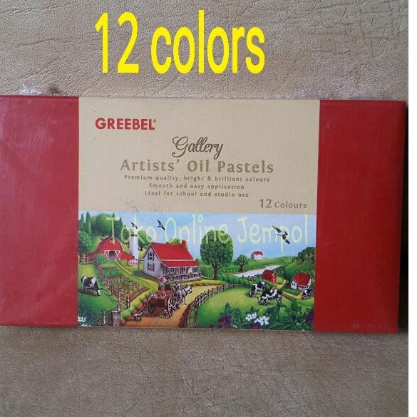 

Trendy ツ ATK39 12warna Greebel artists oil pastels crayon refill colors krayon pensil grebel grebeel grebell