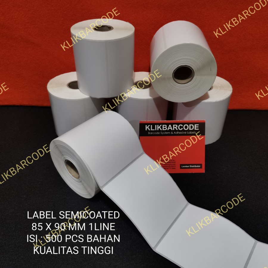 

LABEL BARCODE 85X90MM ISI REAL 500 PCS SEMICOATED 85 X 90 1LINE