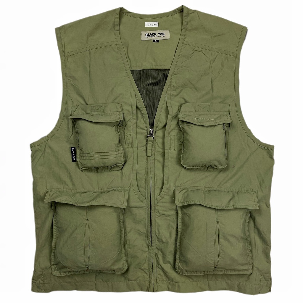 Rompi Vest Outdoor Utility Black Yak 4 Pocket