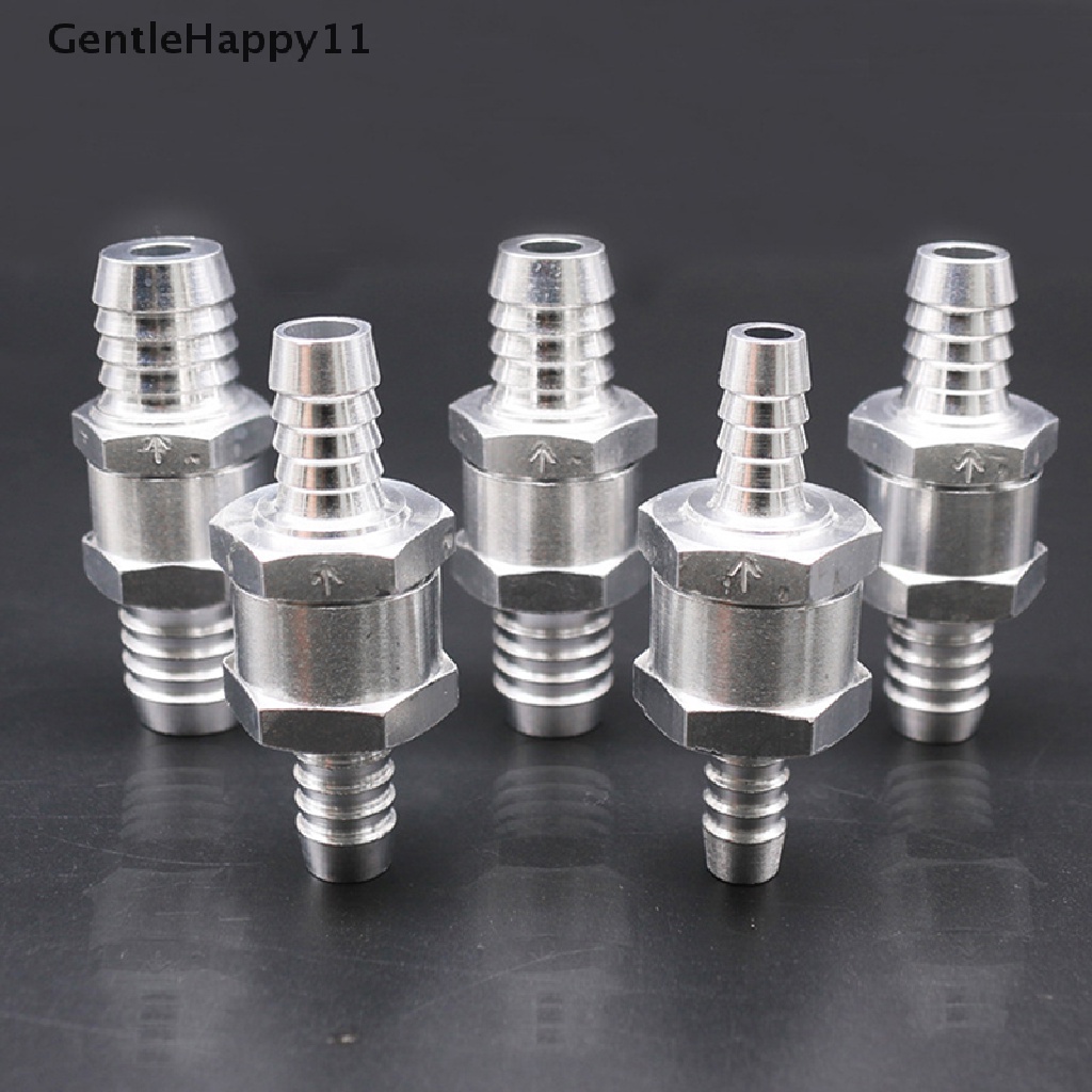 Gentlehappy6 /8 /10 /12mm Bahan Bakar Minyak Solar Bensin Paduan Aluminium Non Return Check Valve One Way Fit Carburator id