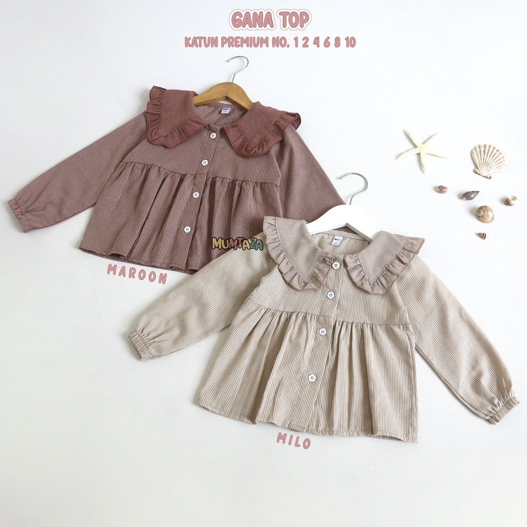 Part 2 Atasan anak perempuan - GANA TOP NO. 1  2 4 6 8 10 - Blouse anak