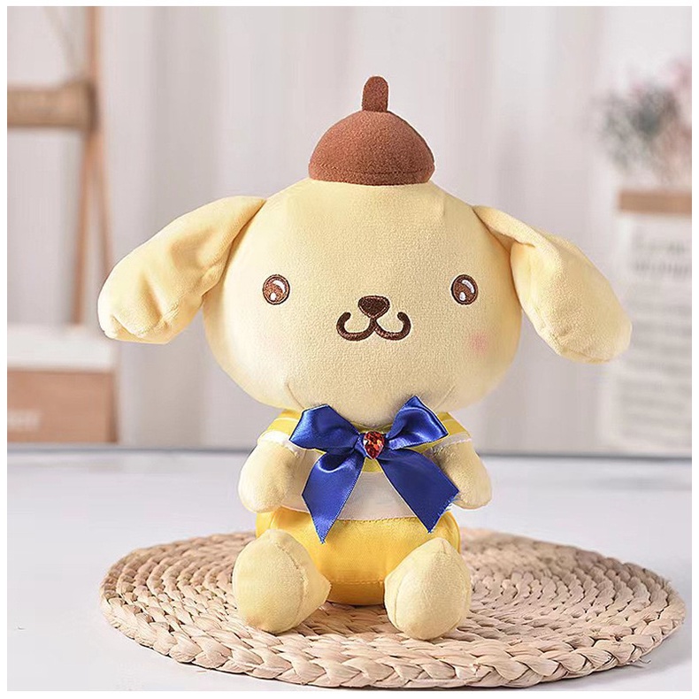 MAINAN BONEKA SANRIO MELODY CINNAMOROLL KUROMI HELLO KITTY POMPOMPURIN PURIN KOSTUM SERAGAM SEKOLAH