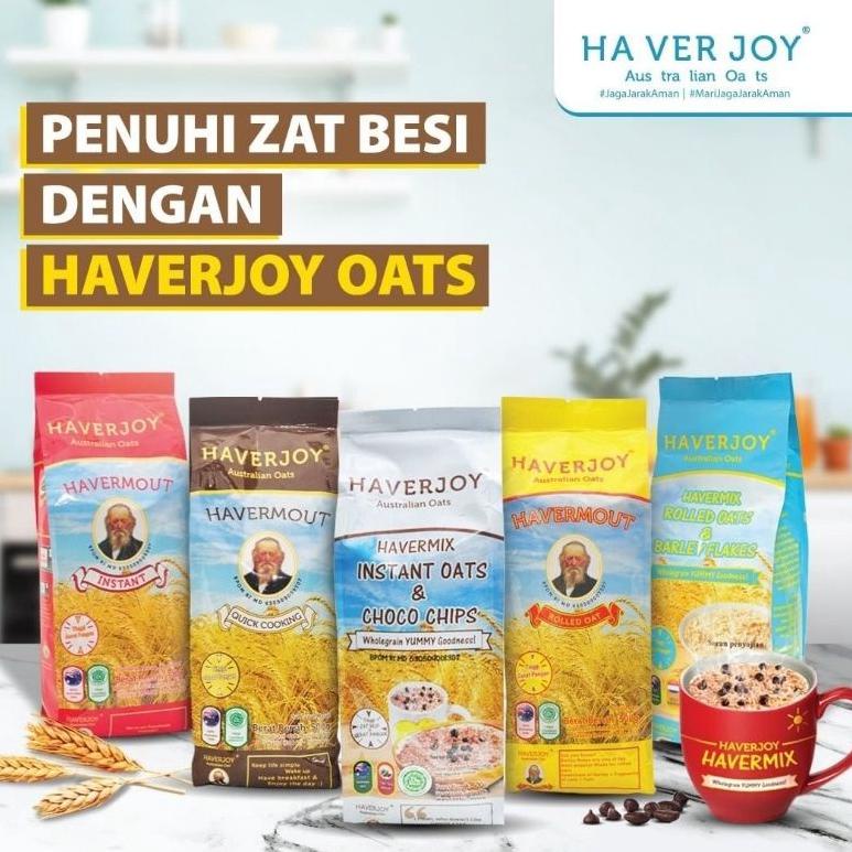 

→Grosir⋆ WHIPM Haverjoy 1 kg 1Kg Australian Oatmeal Oats Sarapan Instant Oat / Rolled Oat / Quick Cooking Oat / Havermix Barley / Havermix Chocochip V52 ❅Ready