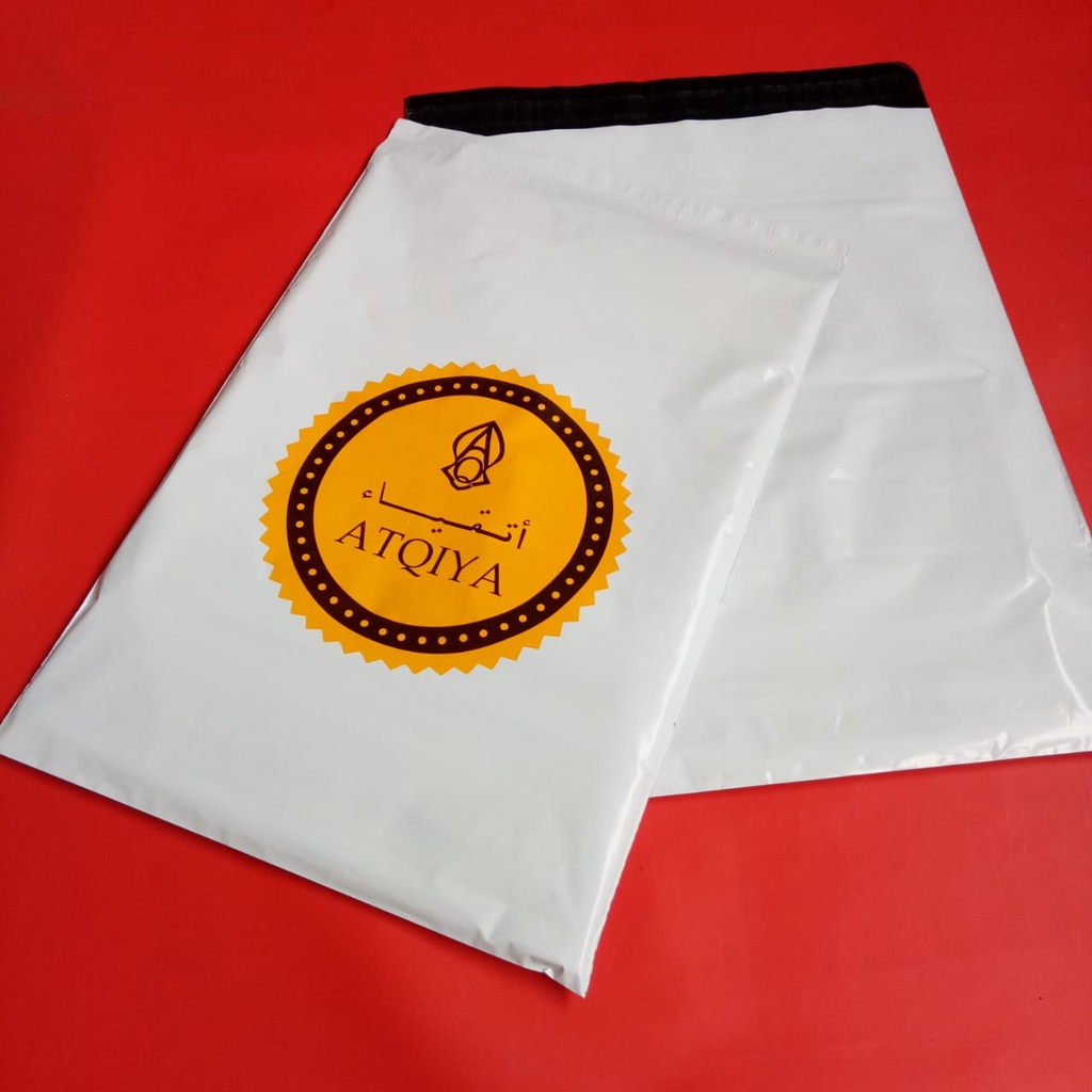 

Sablon Plastik Murah 30cm x50cm,FREE DESAIN - SEJATIPRINTING - POLYMAILER PUTIH